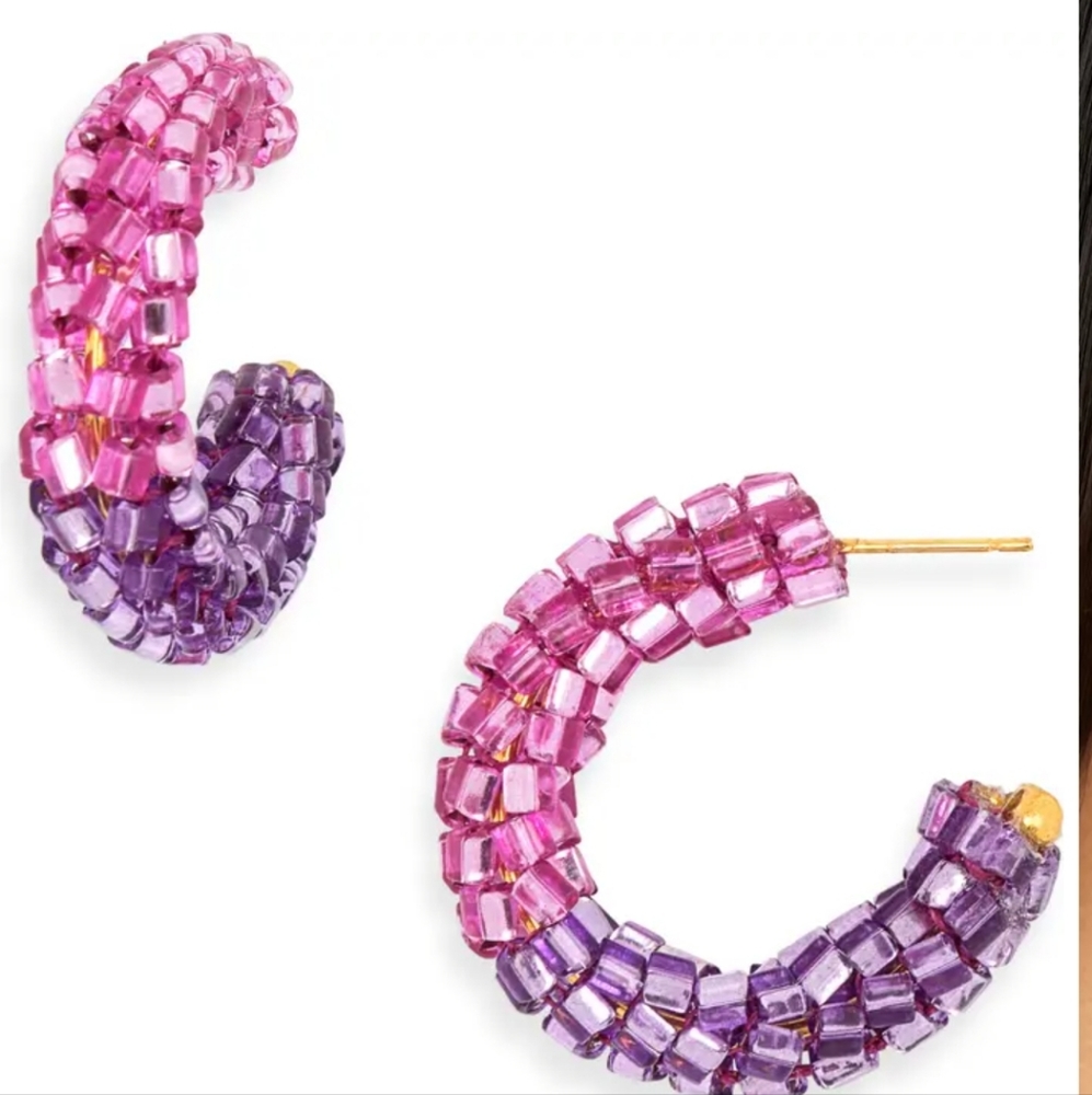 💜💕3X HP💜💕NWT Ayounik Beaded Earrings💜💕